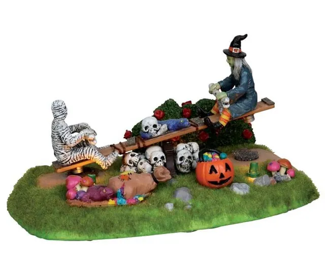 lemax-see-saw-sensation-miniature-attraction-balan-oire-spooky-town image 1