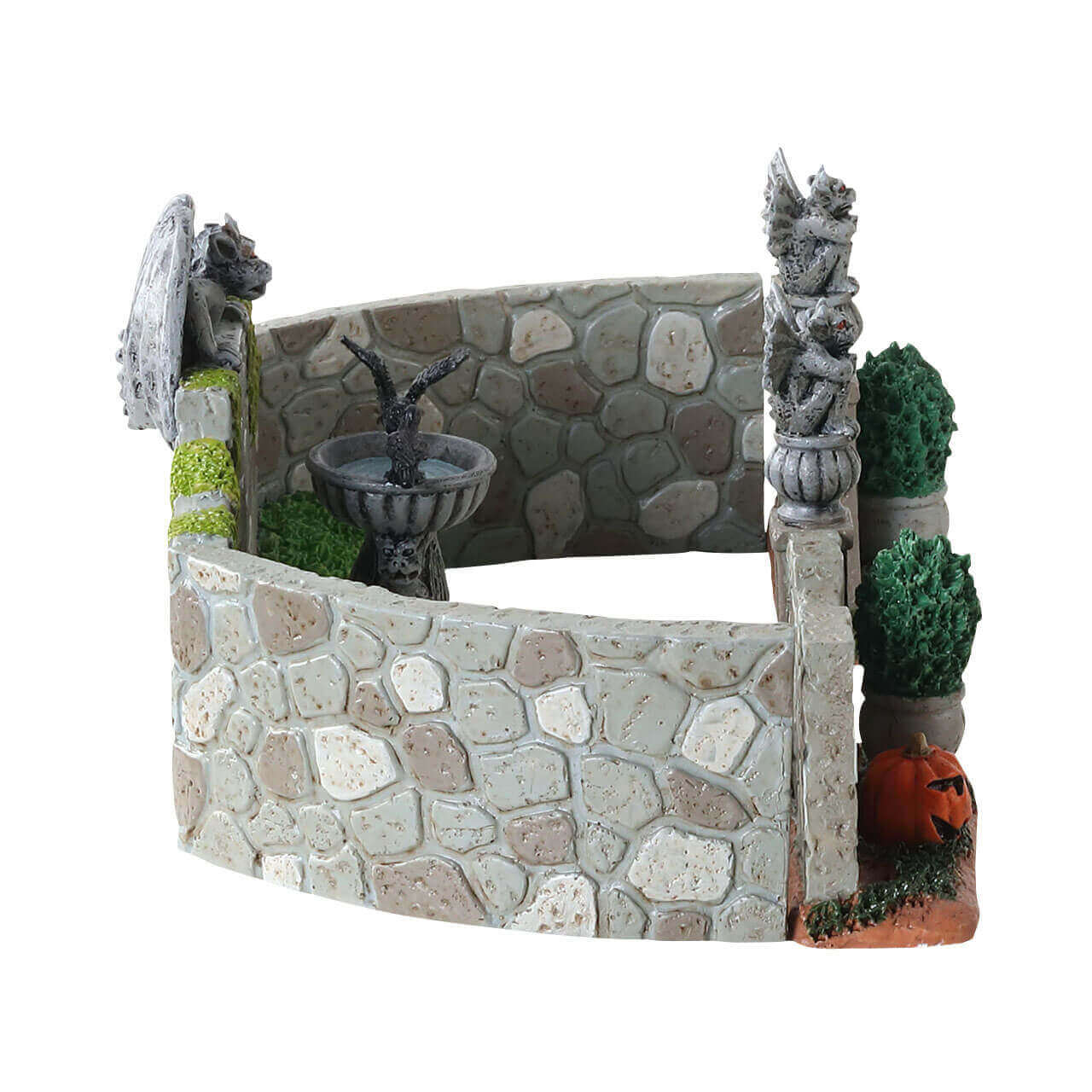 lemax-grey-gargoyle-gardens-d-cor-jardin-spooky-town image 3
