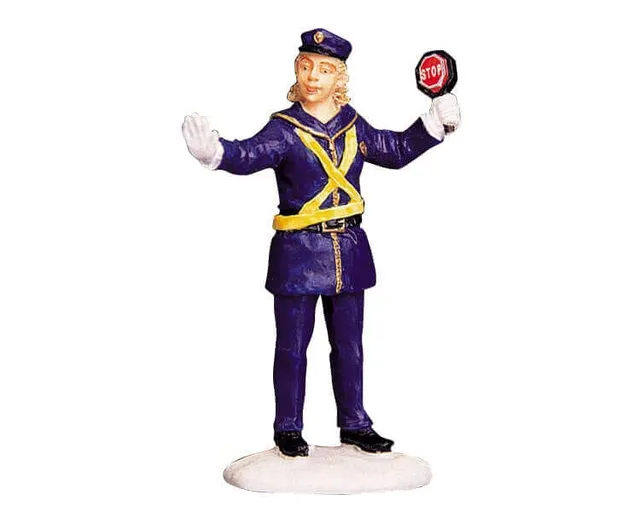 lemax-the-crossing-guard-figurine-miniature-agent-de-travers-e image 1