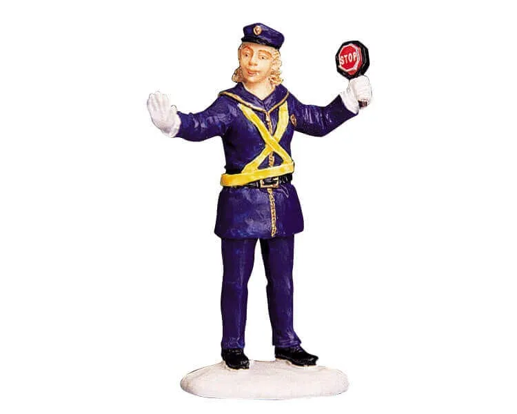 lemax-the-crossing-guard-figurine-miniature-agent-de-travers-e image 1