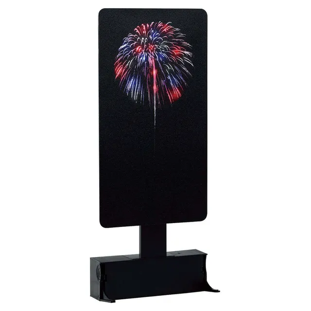 lemax-red-white-blue-fireworks-d-cor-feu-d-artifice-tricolore-miniature image 1