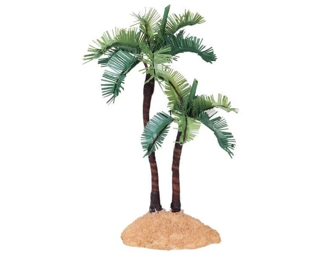 lemax-palm-trees-small-petits-palmiers-miniatures-spooky-town image 1