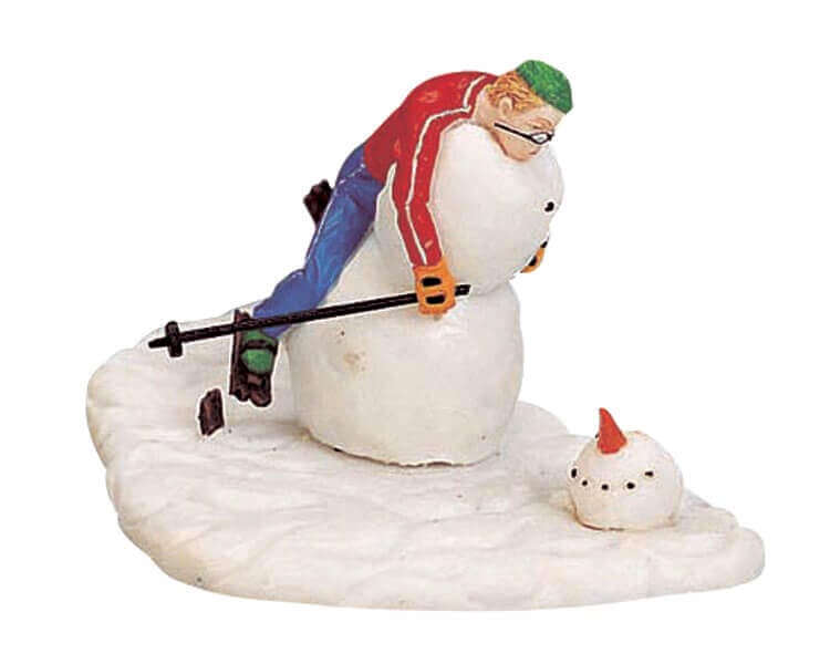 lemax-not-the-best-skier-figurine-miniature-skieur-comique image 1
