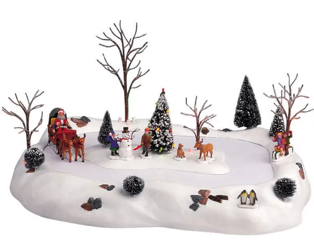 lemax-here-comes-santa-claus-d-cor-p-re-no-l-miniature image 1