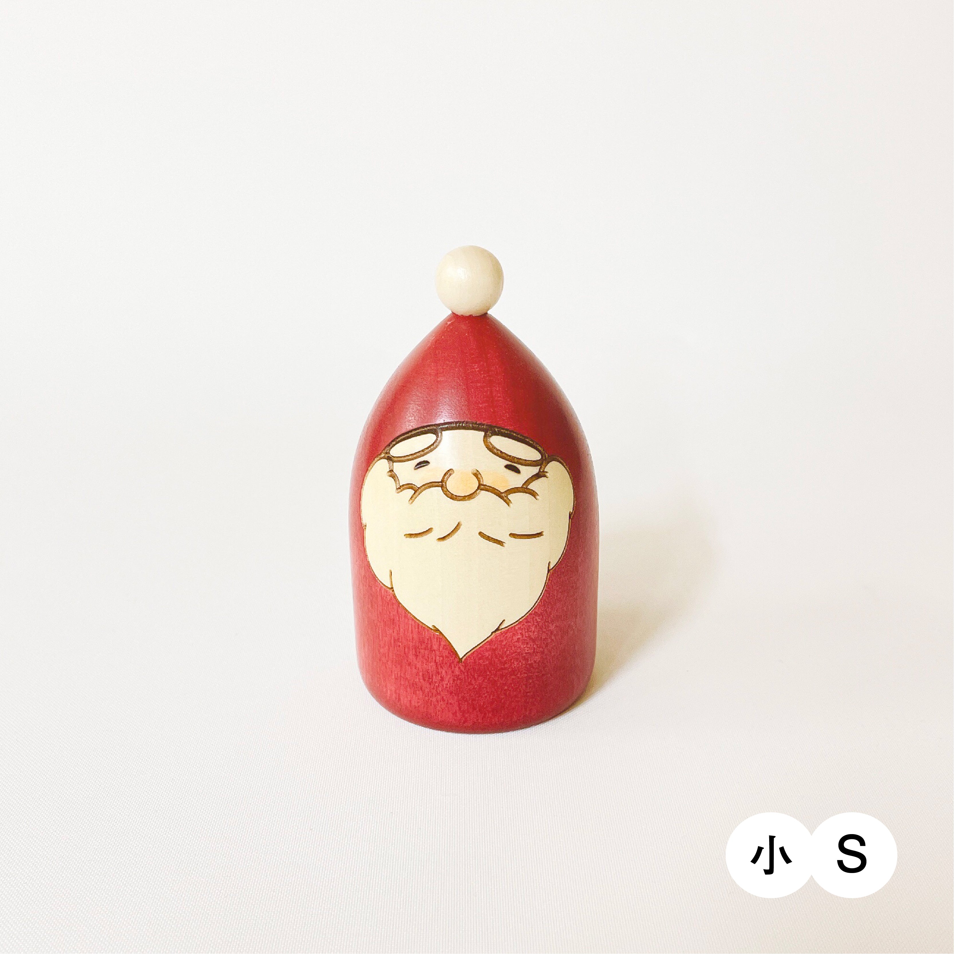 usaburo-kokeshi-santa-sapin-p-re-no-l-triangulaire-s-m-l-en-mizuki image 2