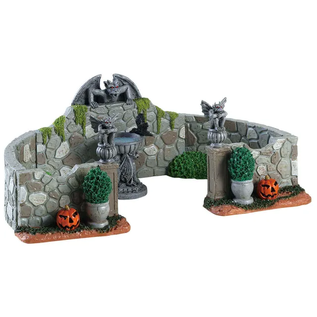 lemax-grey-gargoyle-gardens-d-cor-jardin-spooky-town image 1
