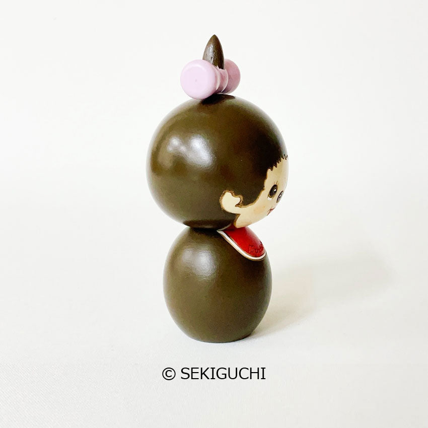 usaburo-kokeshi-monchhichi-monchhichi-chan-figurine-artisanale-12-cm image 4