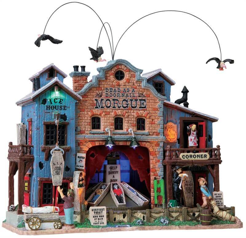 lemax-dead-as-a-doornail-morgue-b-timent-anim-spooky-town image 2