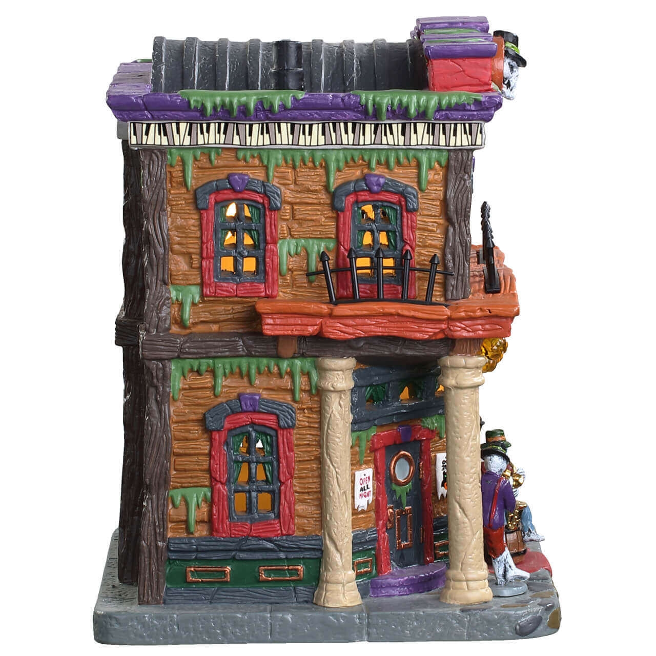 lemax-zombie-jazz-cafe-club-de-jazz-miniature-spooky-town image 2