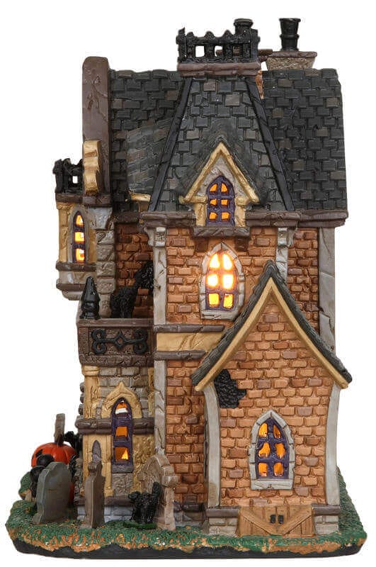 lemax-haunted-manor-manoir-hant-miniature-lumineux-spooky-town image 3