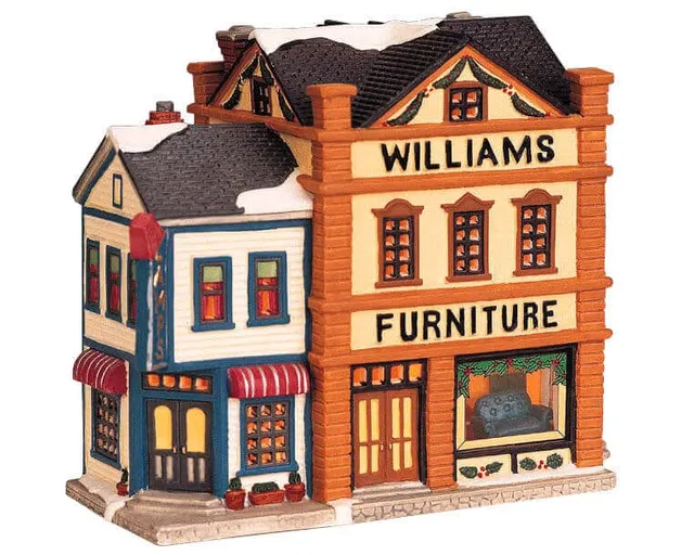 lemax-williams-furniture-store-b-timent-miniature-de-village-de-no-l image 1