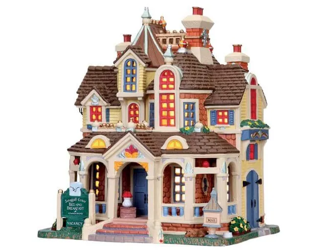 lemax-seagull-cove-bed-breakfast-maison-miniature-bord-de-mer image 1