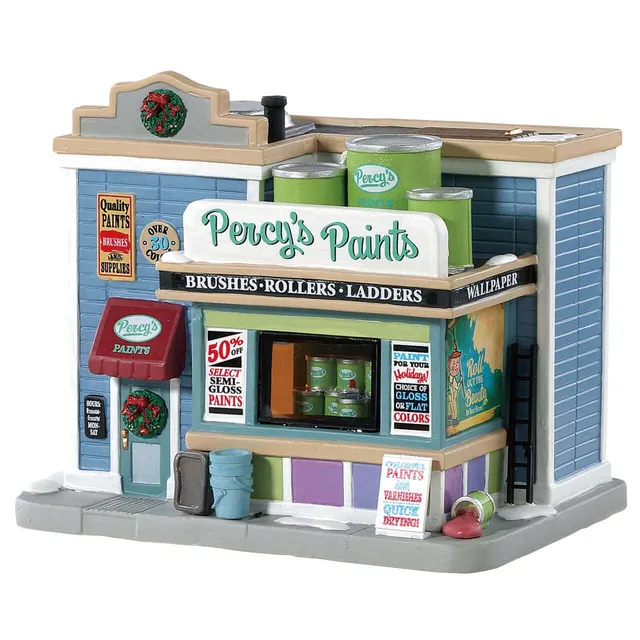 lemax-percy-s-paints-boutique-miniature-commerce-de-village image 1