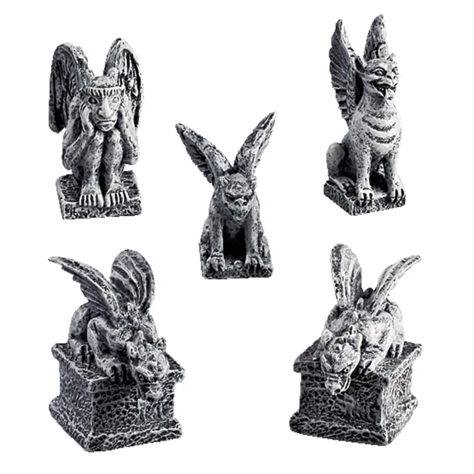 lemax-gargoyles-set-de-5-figurines-miniatures-spooky-town image 1
