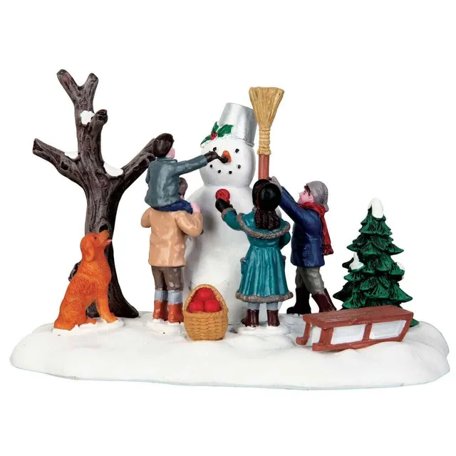 lemax-victorian-snowman-miniature-bonhomme-de-neige-de-collection image 1