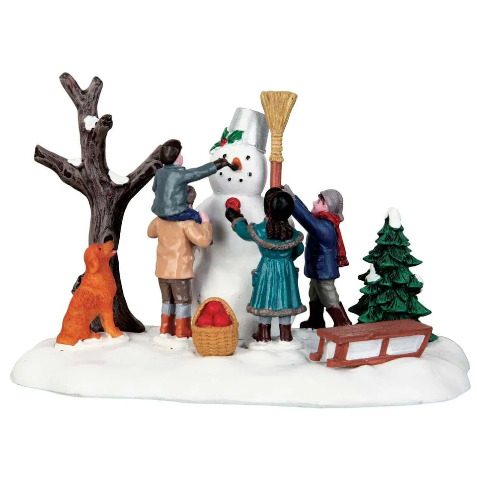 lemax-victorian-snowman-miniature-bonhomme-de-neige-de-collection image 1