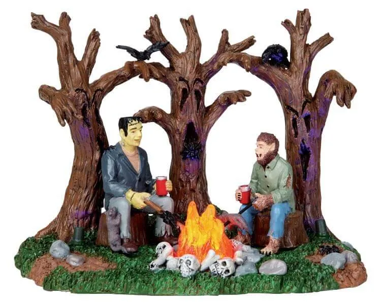 lemax-creepy-campfire-miniature-spooky-town-halloween image 1