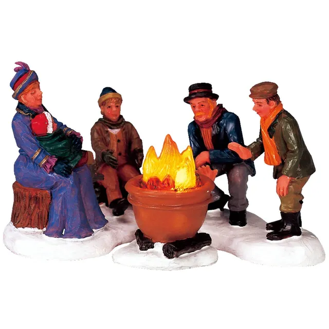 lemax-bonfire-set-of-3-lot-de-3-feux-de-camp-miniatures image 1