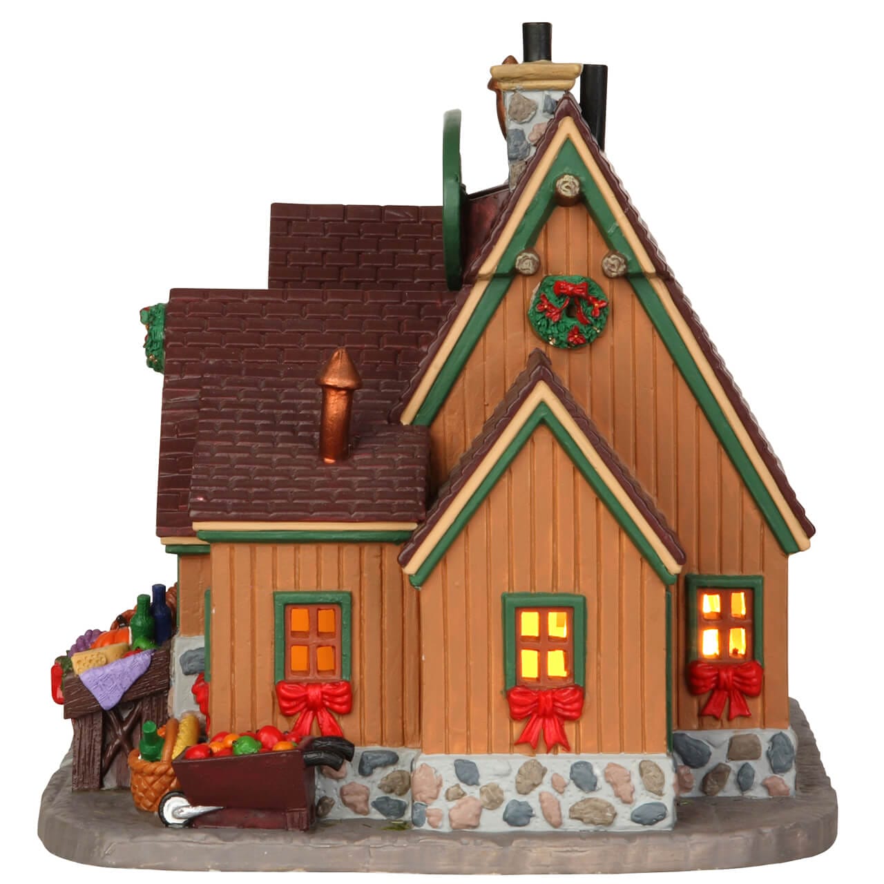 lemax-cornucopia-baskets-bows-d-cor-miniature-corne-d-abondance-automne image 2