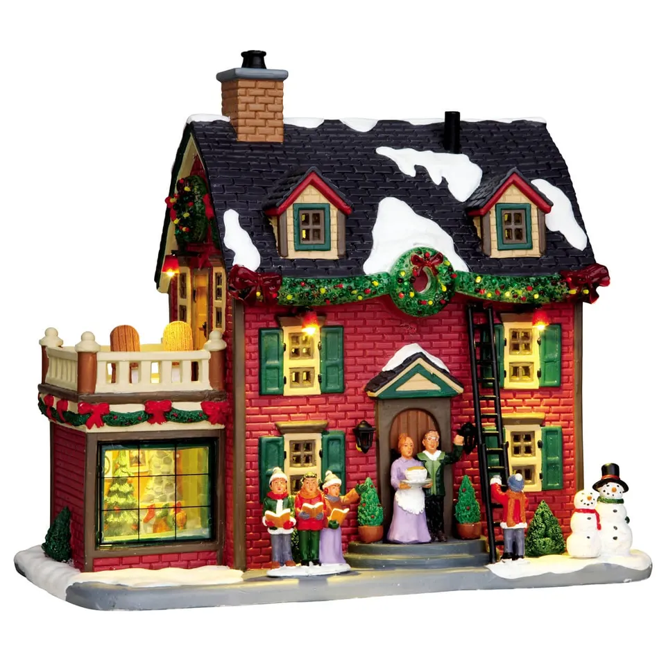 lemax-decorating-the-new-england-hearth-miniature-lumineuse-guirlandes image 1