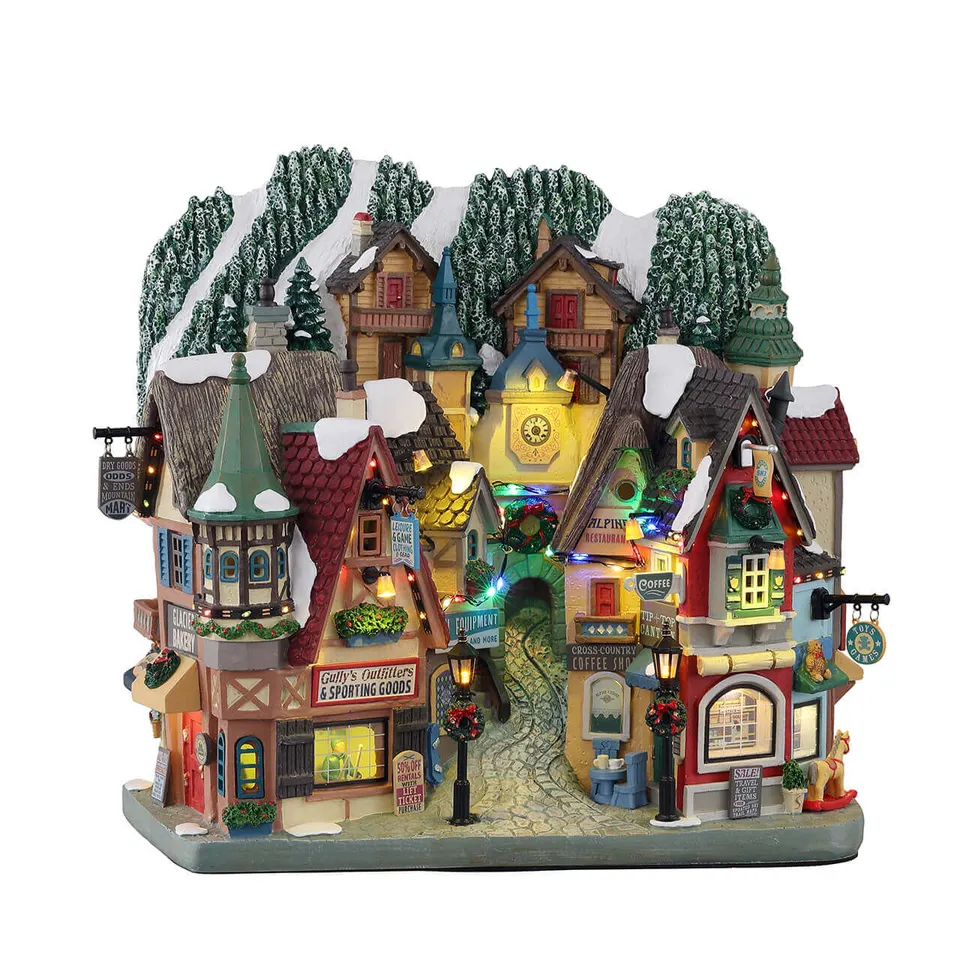 lemax-hinterland-holiday-village-miniature-sous-les-pistes image 1