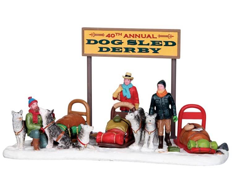 lemax-dog-sled-derby-figurine-attelage-chiens-de-tra-neau image 1