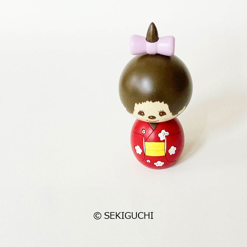 usaburo-kokeshi-monchhichi-chan-kimono-figurine-artisanale-12-cm image 5