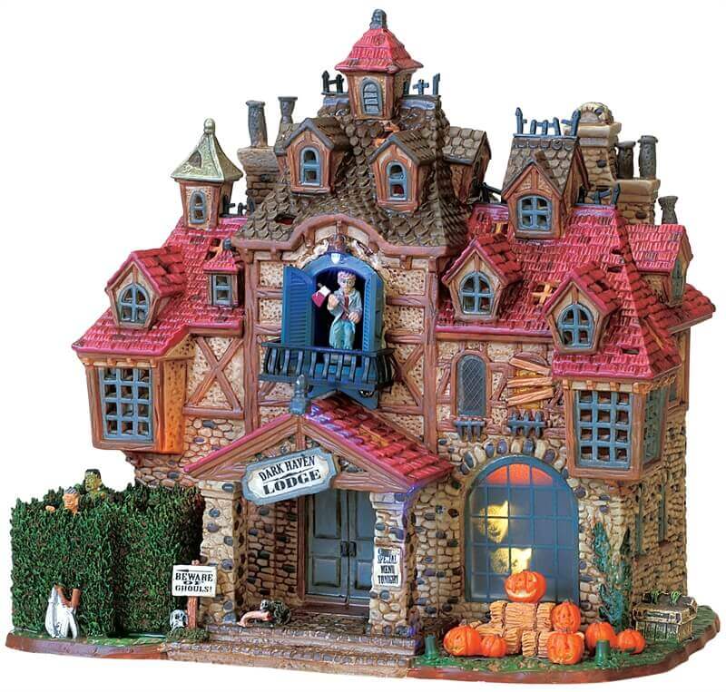 lemax-dark-haven-lodge-b-timent-anim-spooky-town image 2