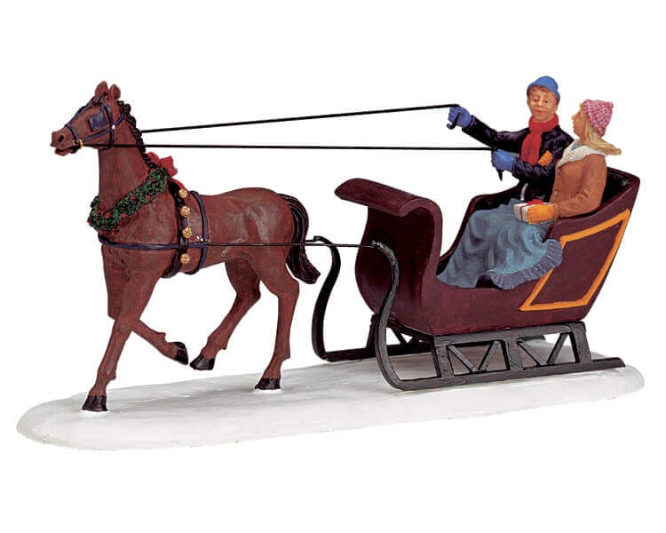 lemax-dashing-through-the-snow-figurine-miniature-hiver image 1