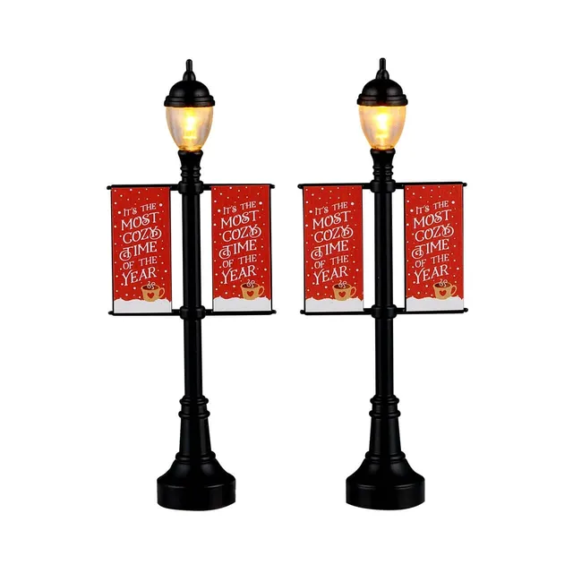 lemax-lamp-post-banners-caddington-r-verb-res-miniatures image 1