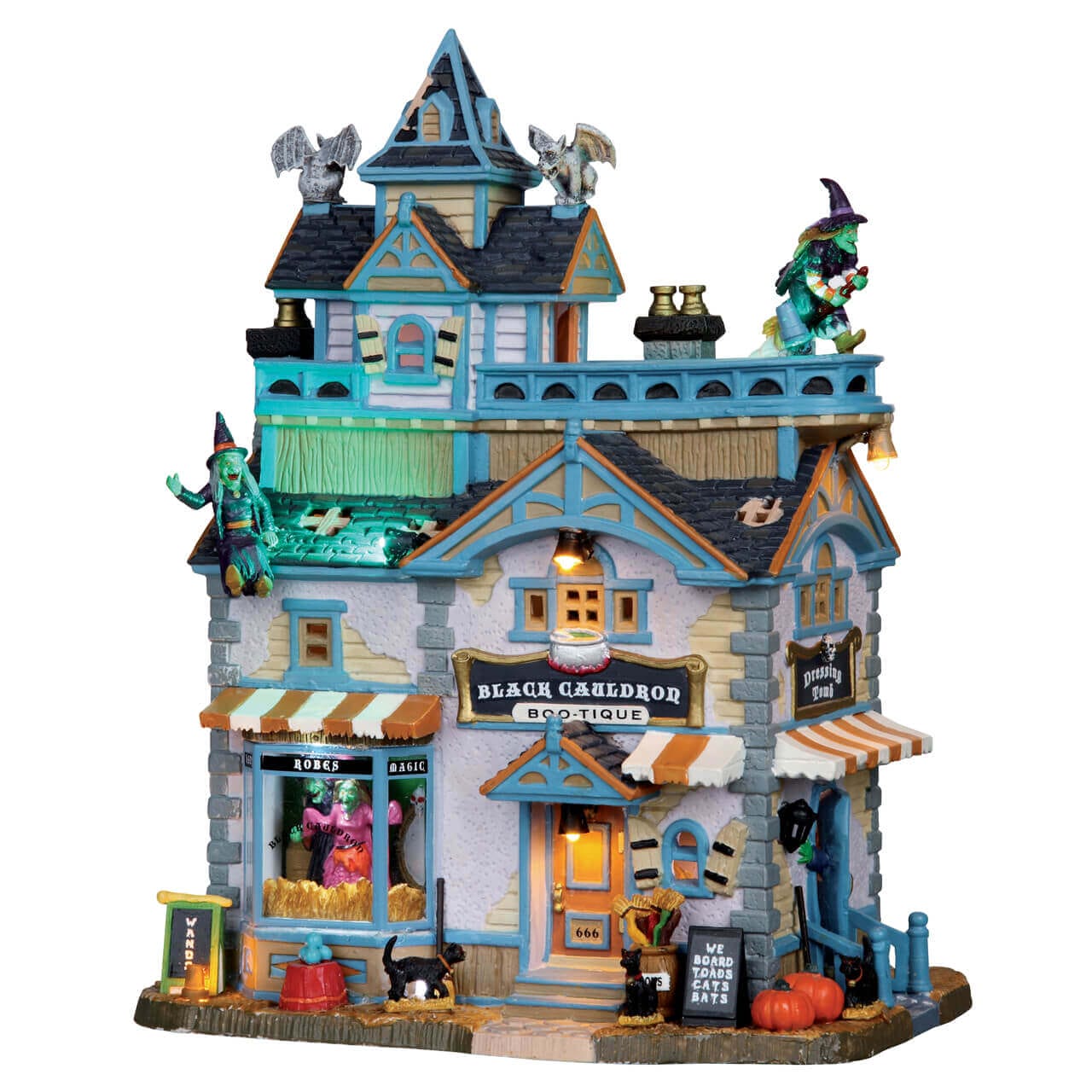 lemax-black-cauldron-bootique-b-timent-miniature-boutique-sorci-res-spooky-town image 2