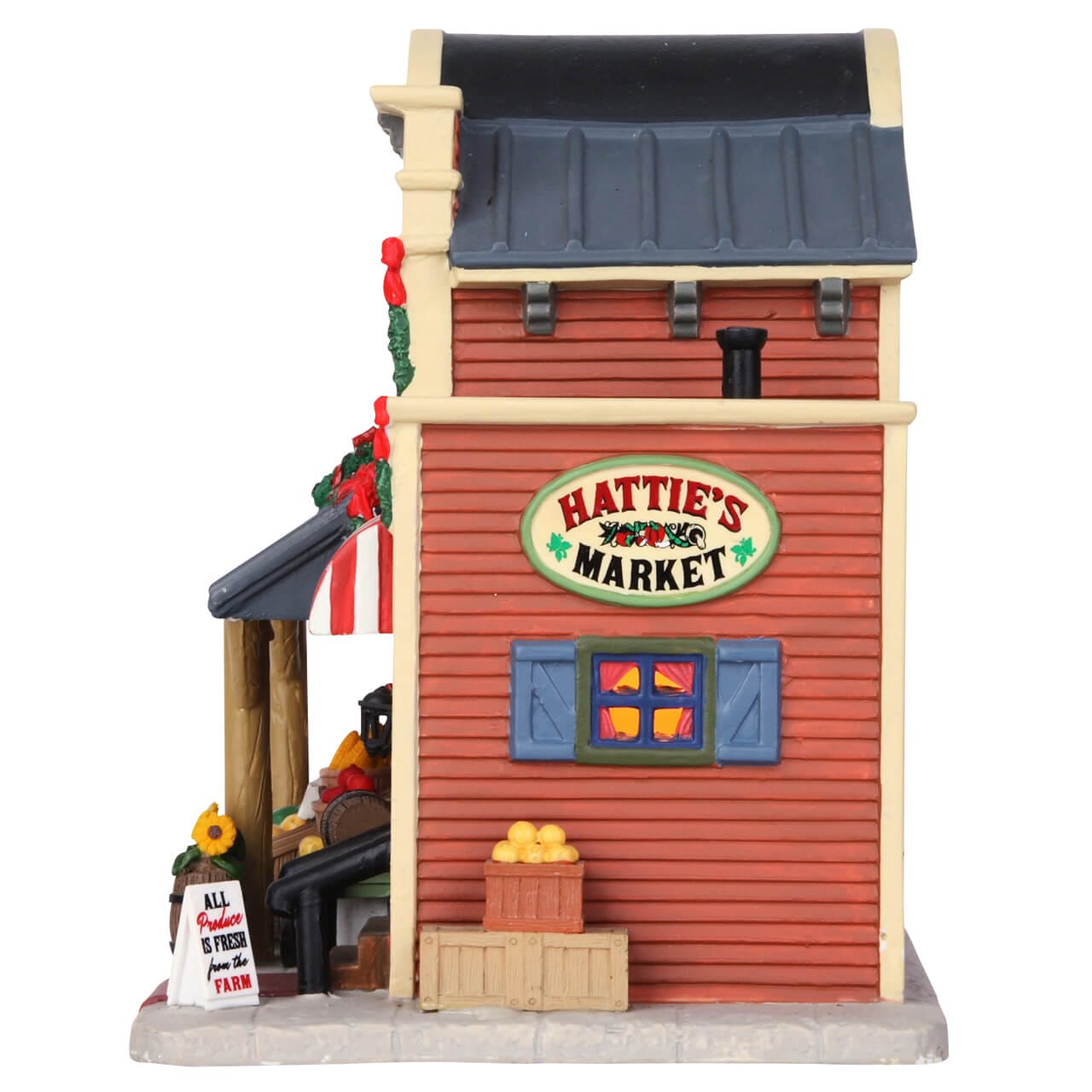 lemax-hattie-s-market-b-timent-miniature-de-collection image 2