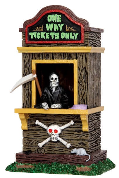 lemax-ticket-booth-kiosk-kiosque-billetterie-spooky-town image 1