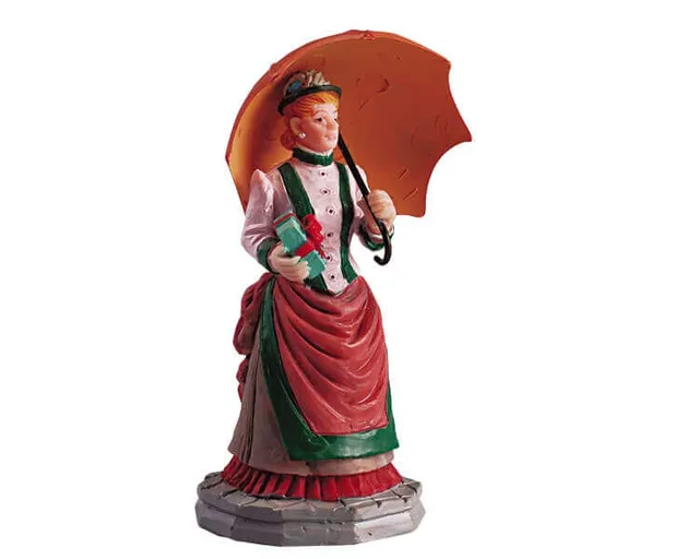 lemax-snowy-stroll-figurine-promenade-sous-la-neige-village-no-l image 1