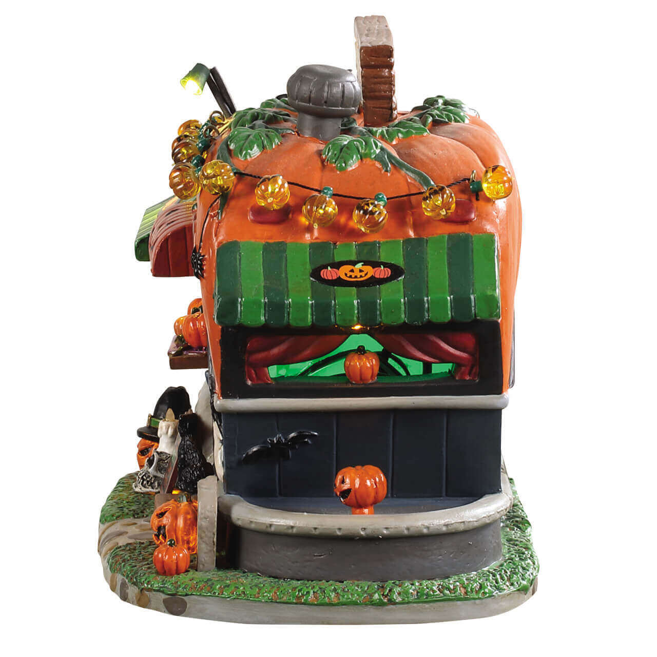lemax-pick-me-pumpkin-wagon-remorque-halloween-lumineuse image 2