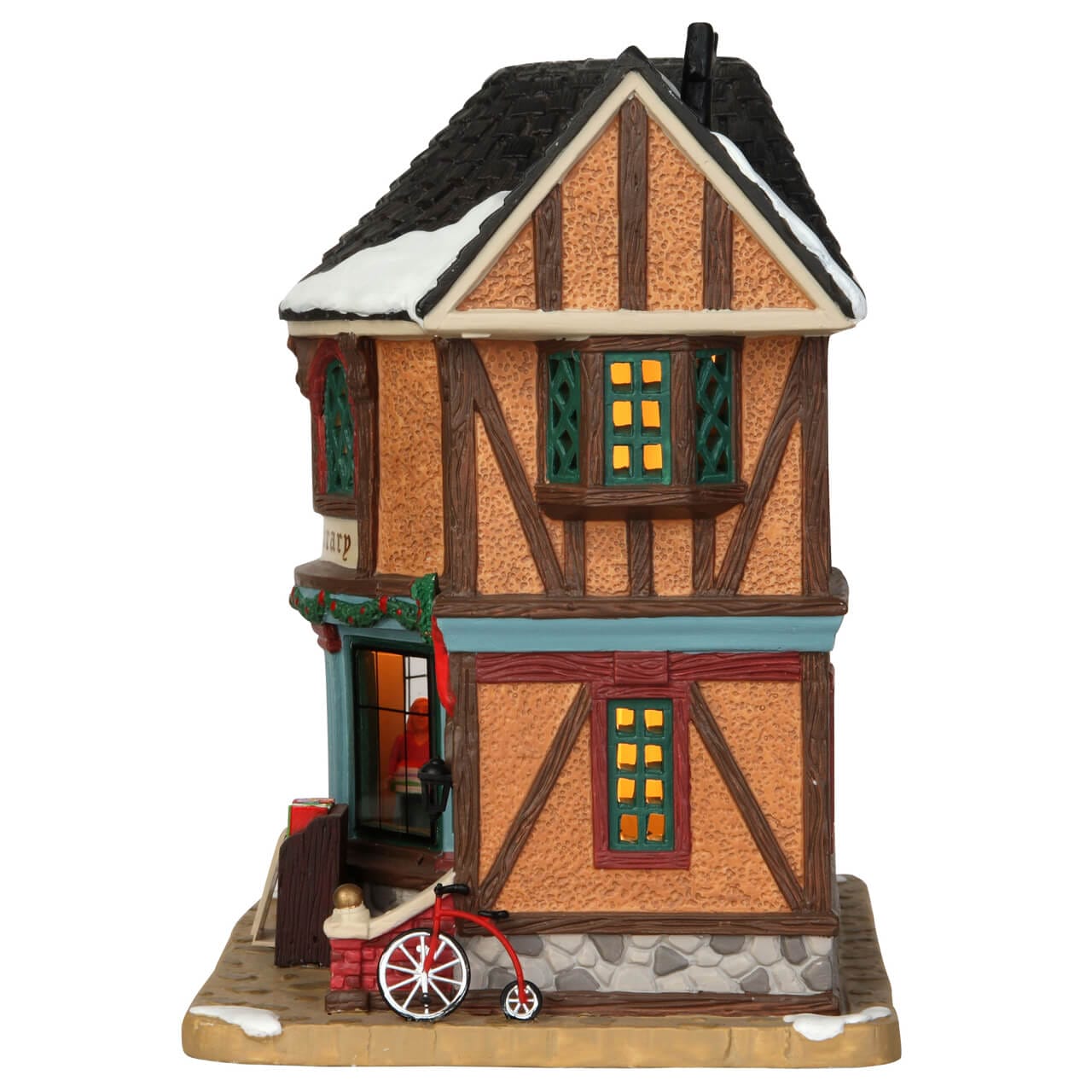 lemax-public-library-b-timent-miniature-de-village-de-collection image 3