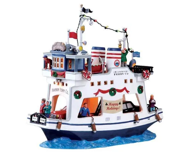 lemax-harbor-ferry-co-b-timent-miniature-portuaire-pour-village image 1
