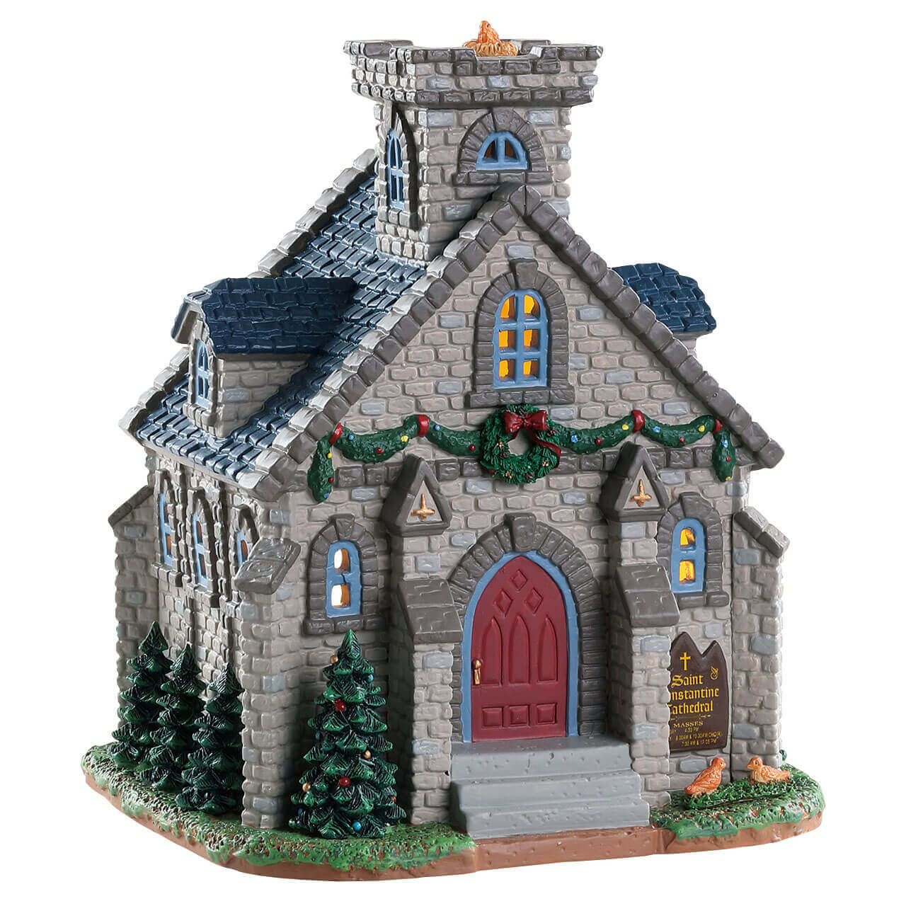 lemax-st-constantine-cathedral-glise-village-miniature image 1