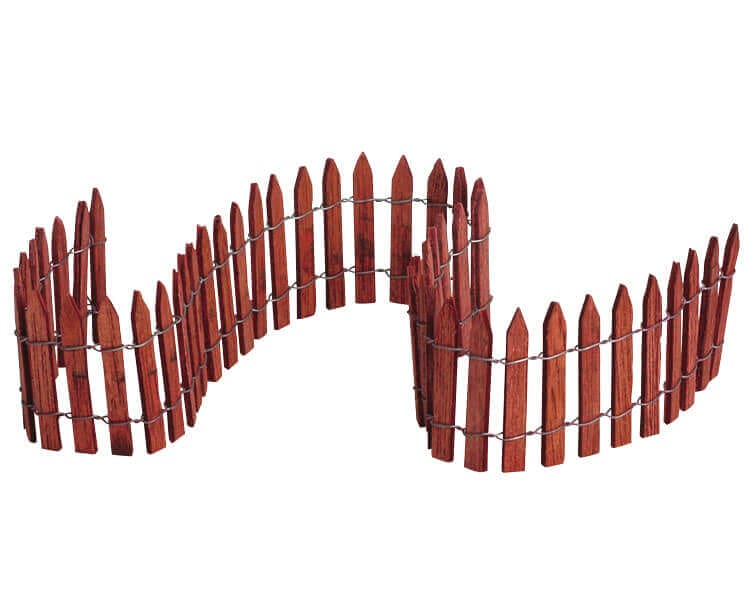 lemax-18-inch-wired-wooden-fence-miniature-cl-ture-en-bois-45-cm image 1