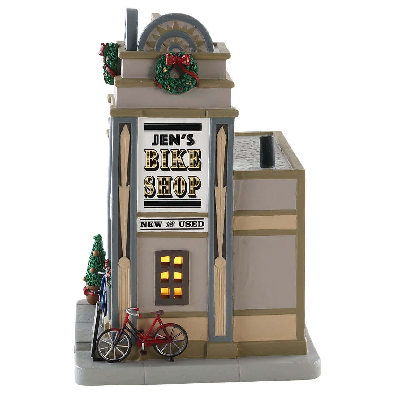 lemax-jens-bike-shop-boutique-miniature-de-village image 2