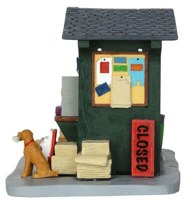 lemax-1950-s-news-stand-kiosque-journaux-r-tro-village-miniature image 2