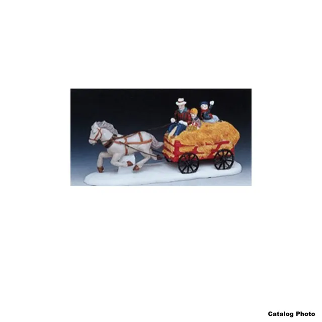 lemax-hay-carriage-ride-figurine-balade-en-charrette image 1