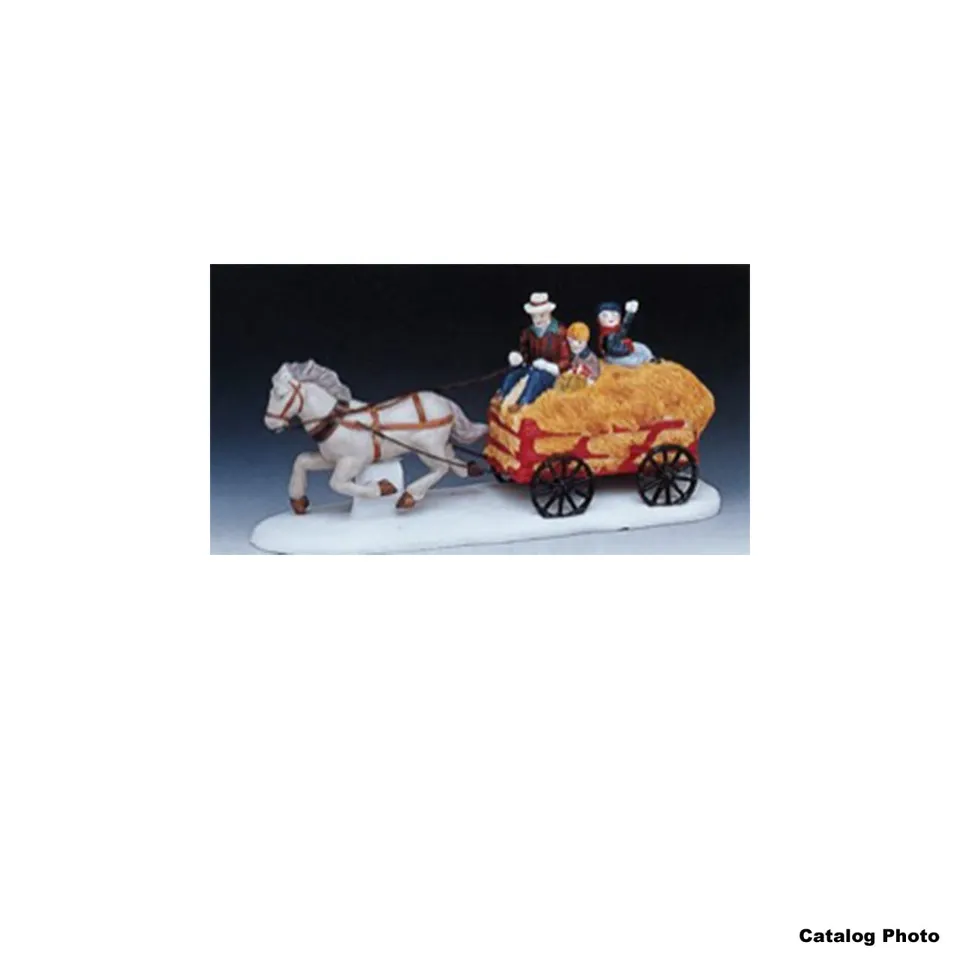 lemax-hay-carriage-ride-figurine-balade-en-charrette image 1