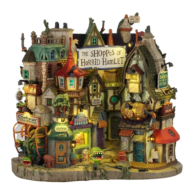 lemax-the-shoppes-of-horrid-hamlet-fa-ade-halloween-spooky-town image 1