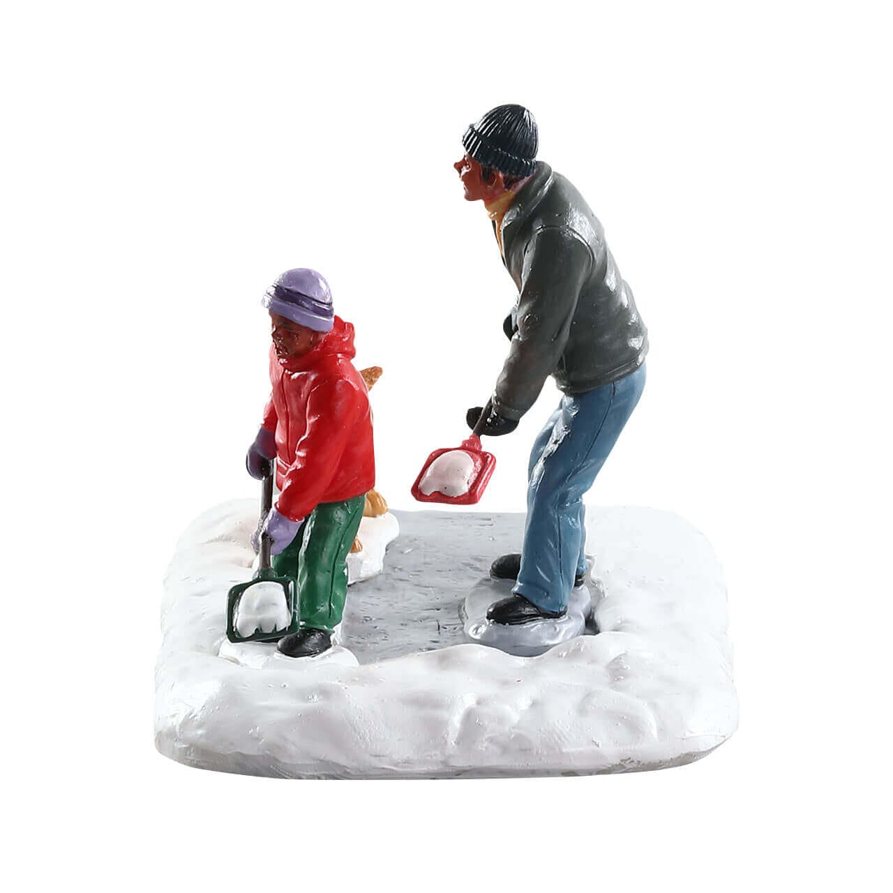 lemax-dad-gets-help-figurine-p-re-no-l-et-enfant-pour-village-miniature image 2
