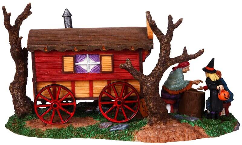 lemax-spooky-town-gypsy-wagon-roulotte-hant-e-lumineuse image 4