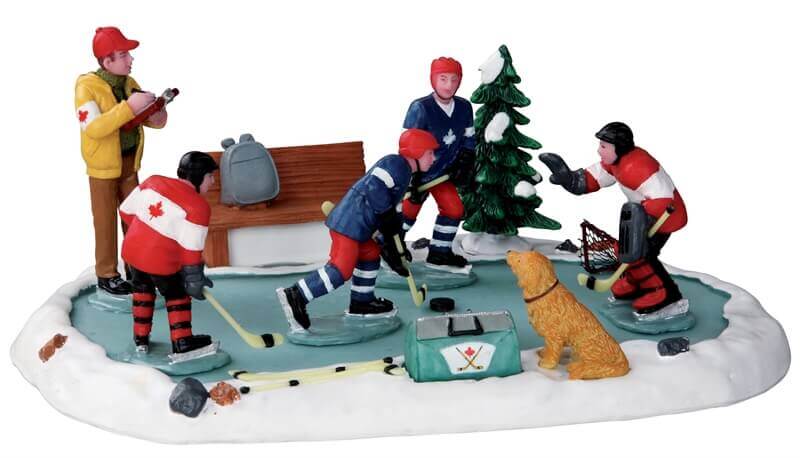 lemax-hockey-tryouts-figurine-miniature-hockey-sur-glace image 5