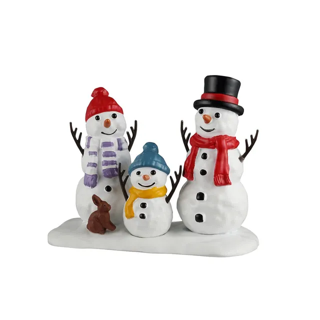lemax-snowman-family-famille-bonhomme-de-neige-miniature image 1