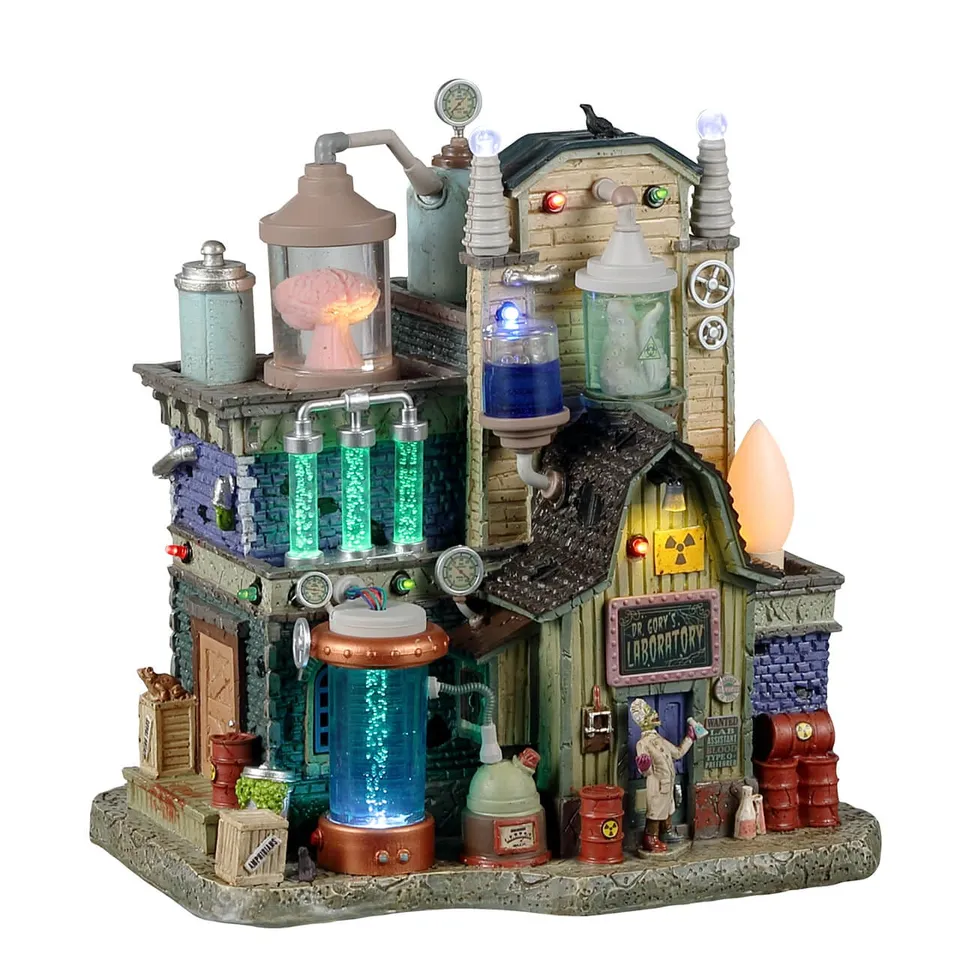 lemax-dr-gory-s-laboratory-maison-hant-e-lumineuse-spooky-town image 1