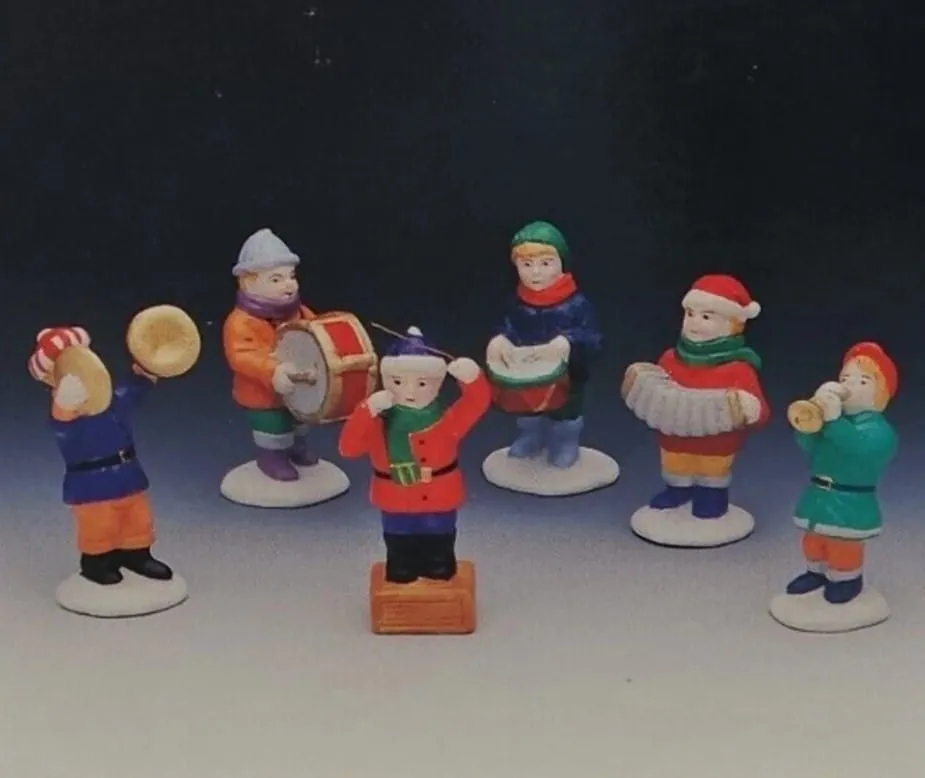 lemax-children-s-band-figurine-miniature-groupe-d-enfants-musiciens image 1
